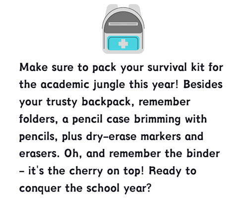 supplies